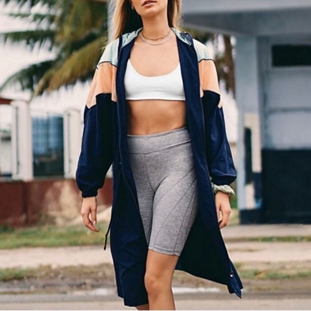 Free People Color Block Windbreaker Jacket - Picture 2 of 11